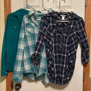 Woman’s Flannels 3 shirt bundle